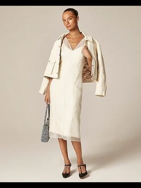 NWT J Crew Collection Layered Organza Shift Dress